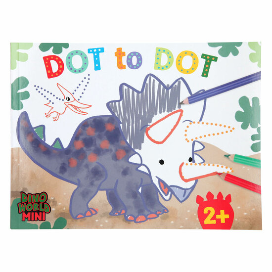 Dino World Stip naar Stip Kleurboek Mini Dino