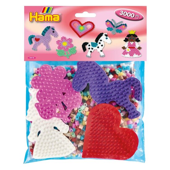 Hama Midi Strijkkralenset Group Pack Roze, 3000st.