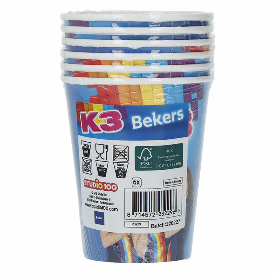 K3 Bekers, 6st.