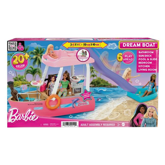 Barbie DreamBoat Speelset, 20dlg.