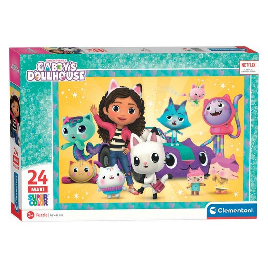 Clementoni Puzzel Super Color Maxi Gabby&#039;s Poppenhuis, 24st.