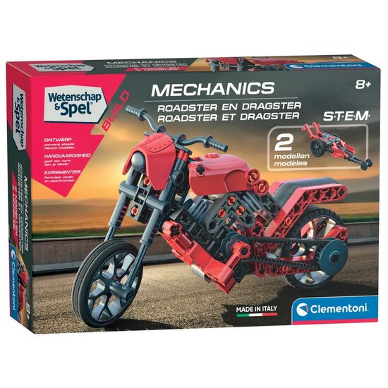 Clementoni Wetenschap &amp; Spel Mechanica - Roadster, 2in1