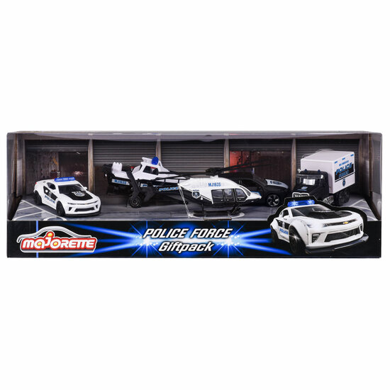 Majorette Police Force Auto&#039;s Giftpack, 4st.