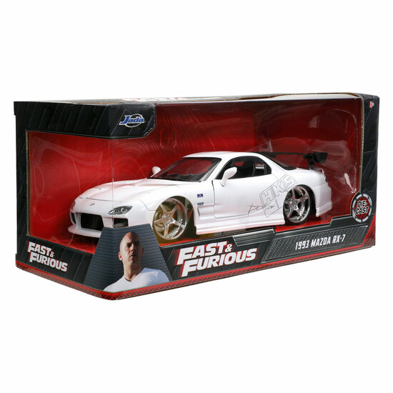 Jada Die-Cast Fast &amp; Furious 1993 Mazda RX-7 Raceauto 1:24