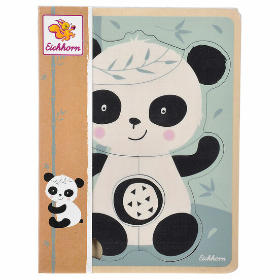 Eichhorn Houten Vormenpuzzel Panda, 5st.