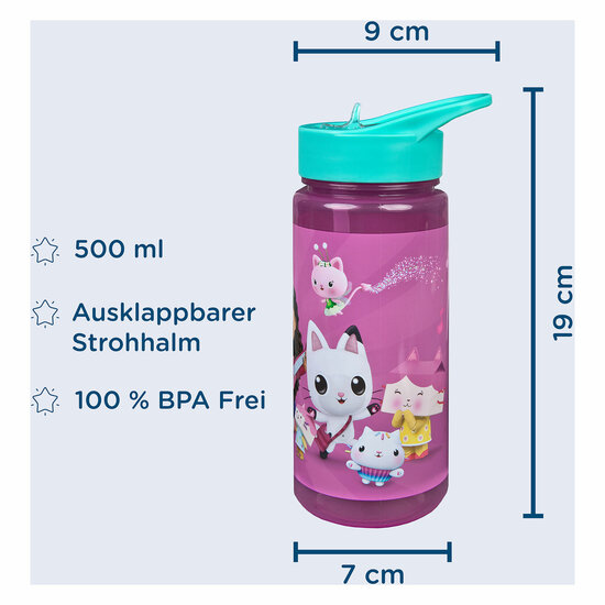 Gabby&#039;s Poppenhuis Drinkfles, 500ml