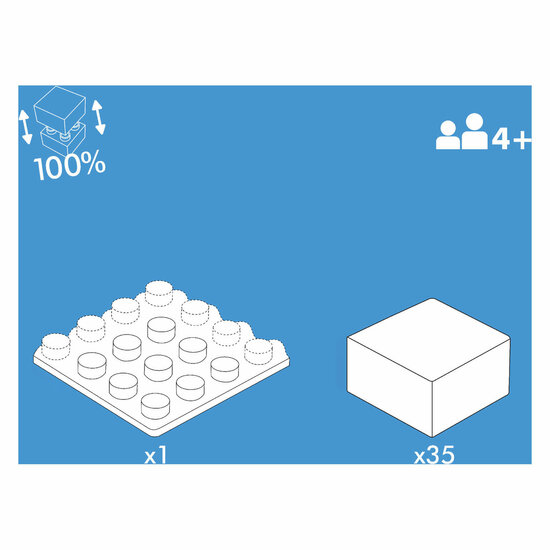 Hubelino Blokpuzzel Brandweer - 35st.