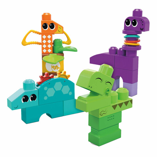 Mega Bloks Squeak N Chomps Dino&#039;s Bouwset, 24dlg.