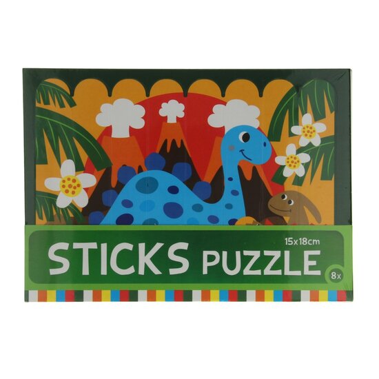 Strokenpuzzel Dino - 8st.