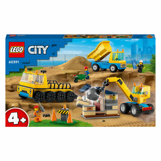 LEGO City 60391 Kiepwagen, Bouwtruck&nbsp;en Sloopkraan