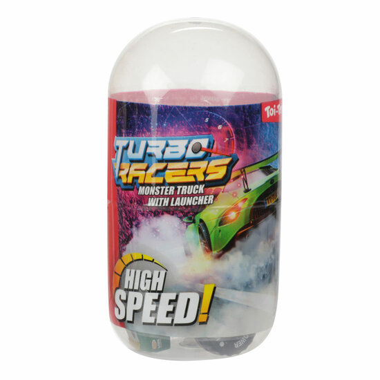 Turbo Racers Monster Truck met Afschieter in Ei