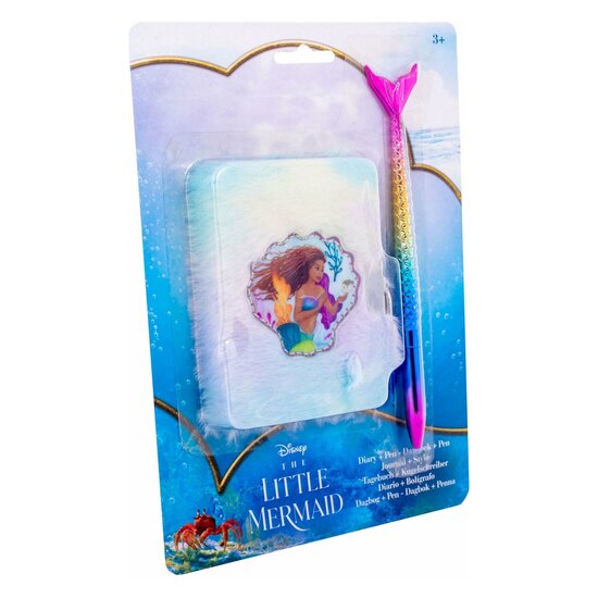 The Little Mermaid Pluche Dagboek met Zeemermin Pen