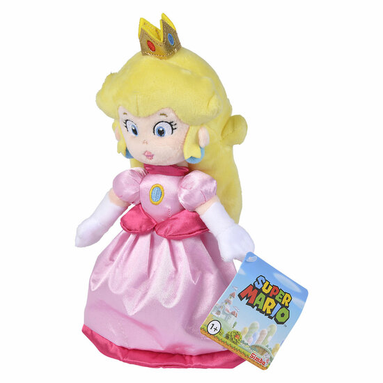 Super Mario Pluchen Knuffel Peach, 27cm