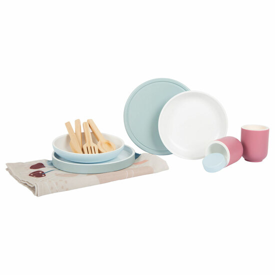 Small Foot  -  Houten Bestekset met Placemats, 18dlg.