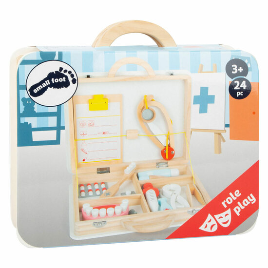 Small Foot  -  Houten Dokter en Tandarts 2in1 Set in Koffer