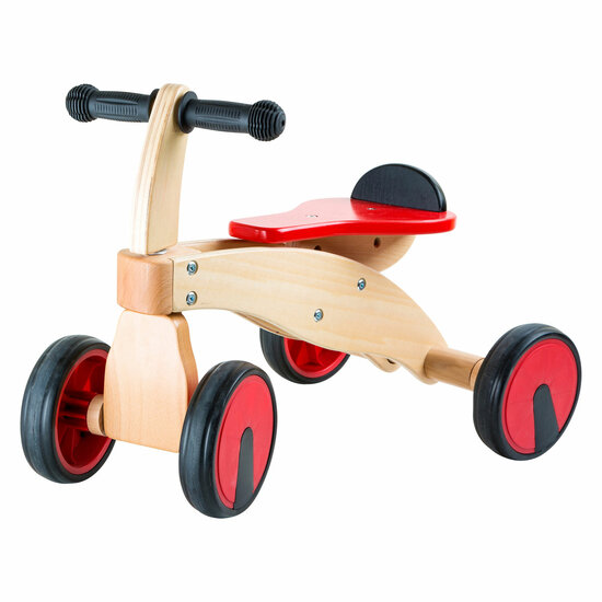 Small Foot - Houten Loopfiets Racer Rood