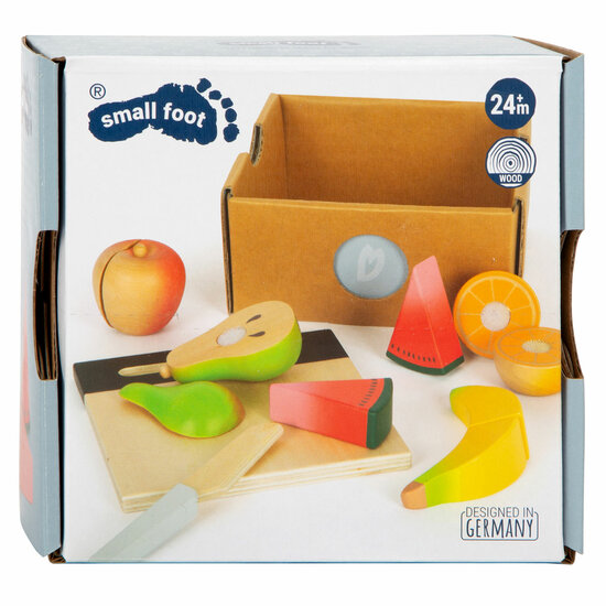 Small Foot - Houten Snij- en Speeleten Fruit Set, 13dlg.