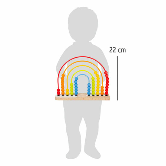 Small Foot  -  Houten Motoriekspiraal Regenboog