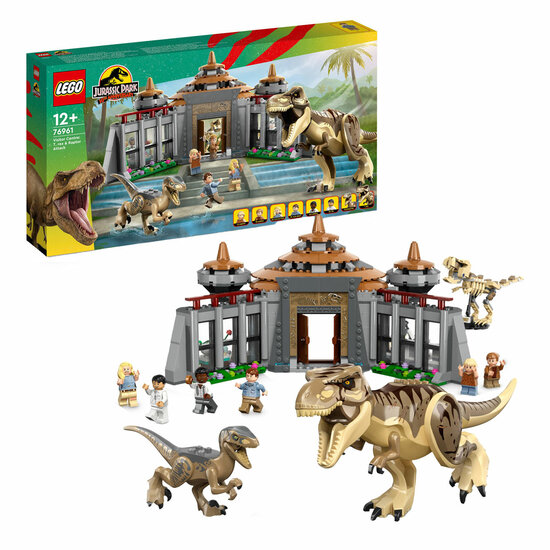 LEGO Jurassic Park 76961 Bezoekerscentrum: T. rex &amp; raptor aanval
