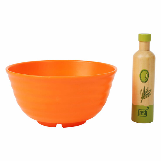 Small Foot - Houten Speeleten Salade Speelset, 15dlg,