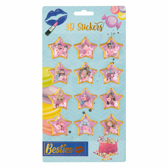 Besties 3D stickervel