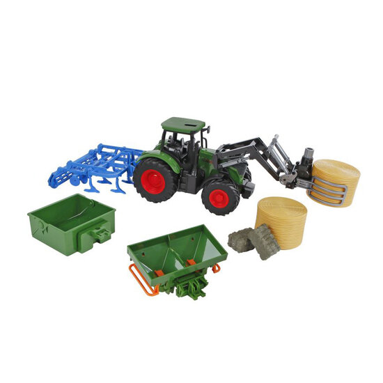 Kids Globe Tractor met Accesoires, 30cm