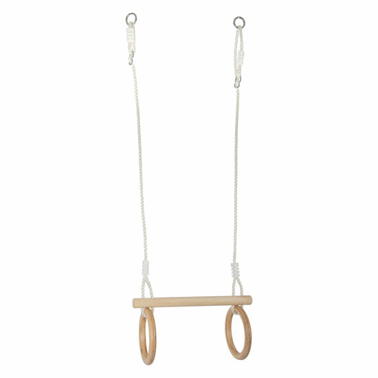 Small Foot - Houten Trapeze met Gymnastiekringen, 100cm