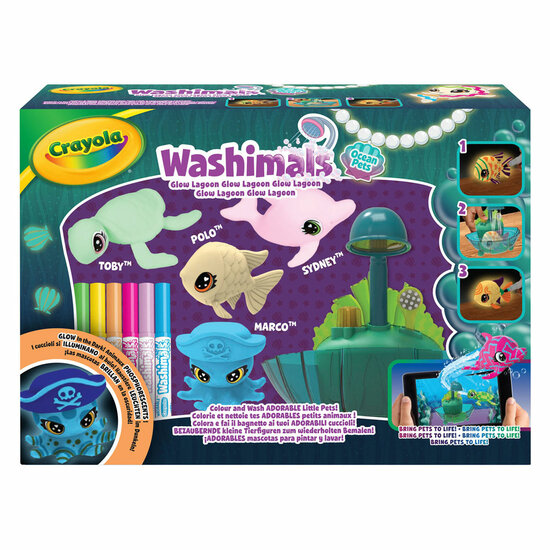 Crayola Washimals Ocean Glow Lagoon Speelset