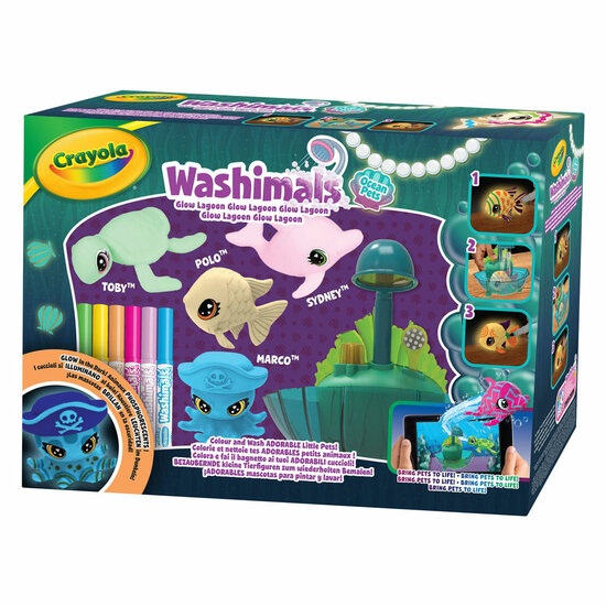 Crayola Washimals Ocean Glow Lagoon Speelset