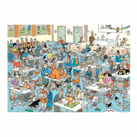 Jan van Haasteren Legpuzzel - Kattenshow, 1000st.