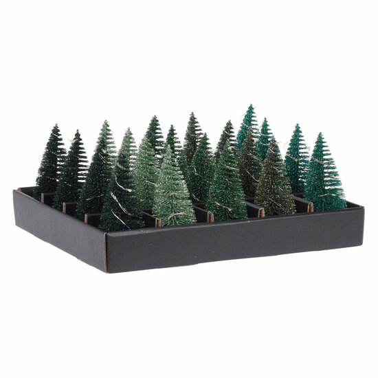 Kerstboom Glitter Led, 10cm