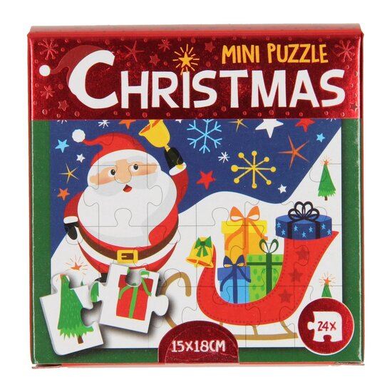 Mini Puzzel Kerst, 24st.