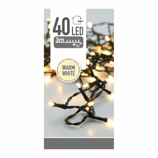 Buiten Ledverlichting 40 Led - Warm White, 300cm