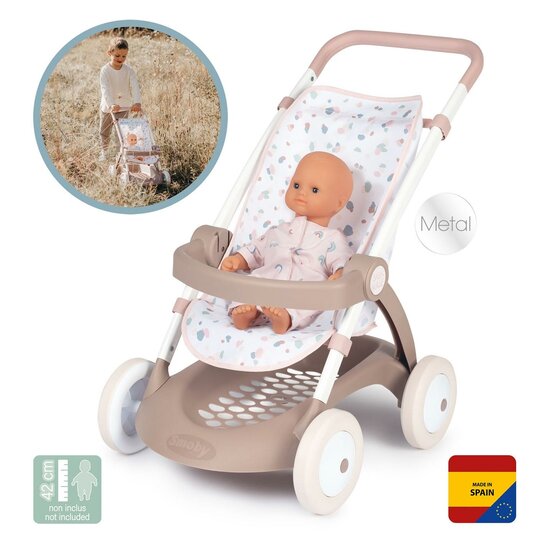 Smoby Baby Nurse Poppenbuggy met Opbergruimte