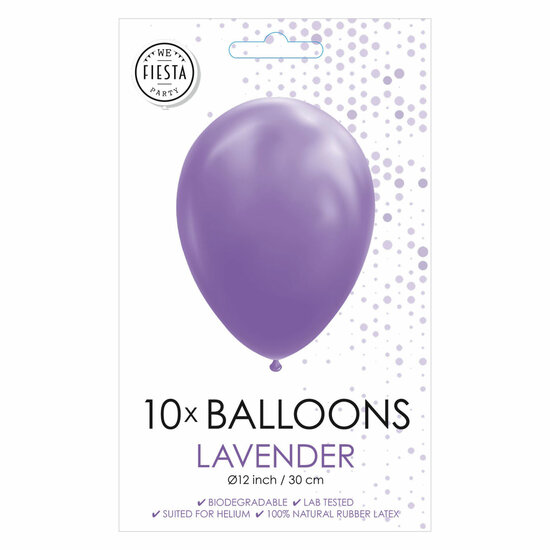 Ballonnen Lavendel 30cm, 10st.