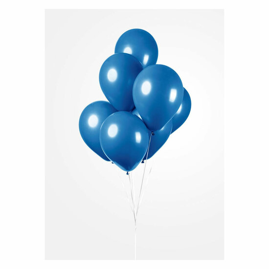 Ballonnen Koninklijk Blauw, 30cm, 10st.