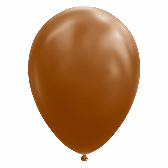 Ballonnen Bruin, 30cm, 10st.