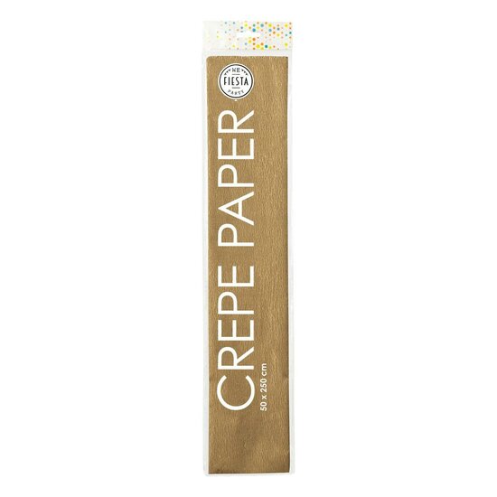 Crepepapier Goud, 50x250cm