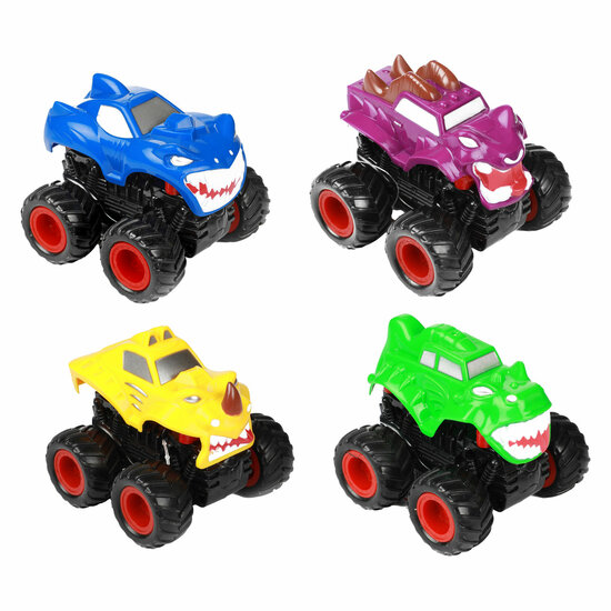 Cars &amp; Trucks Frictie Monstertruck met Tanden