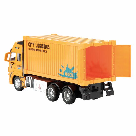Metal Pull-back Container Vrachtwagen 1:38