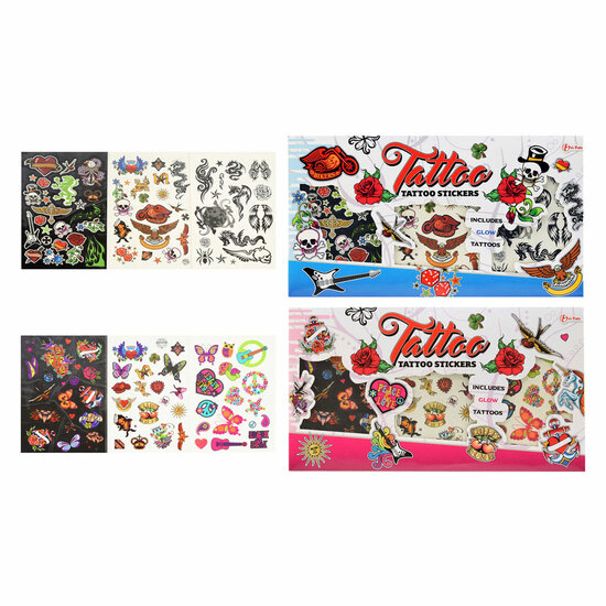 Tattoostickers met Glow in the Dark