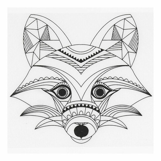 Vellen Krimpfolie met Motieven Wilde Dieren, 4st.