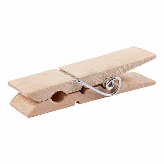 Houten Wasknijpers 7cm, 10st.