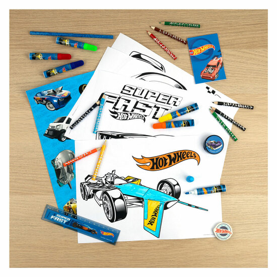 Hot Wheels Stationery Toren, 35dlg.