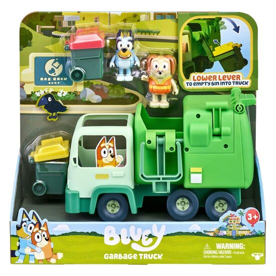 Bluey Vuilniswagen met Speelfiguren