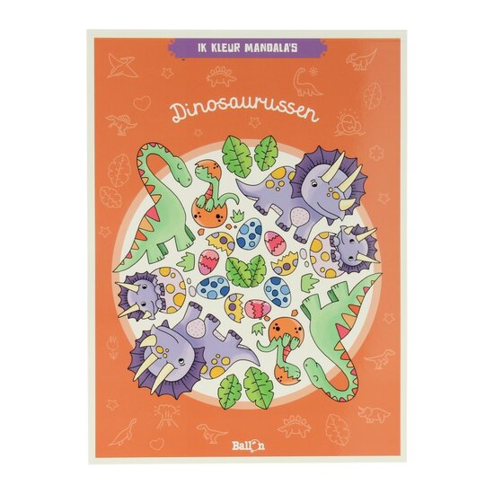 Ik Kleur Mandala&#039;s Dinosaurussen