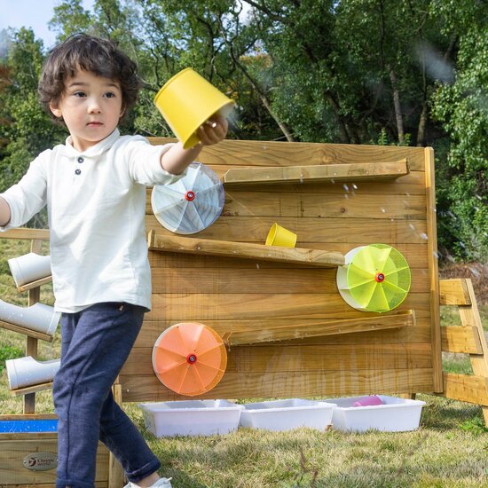Houten Water Speelmuur 2-zijdig
