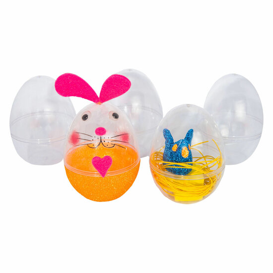 Vulbare Transparante Eieren, 12 stuks