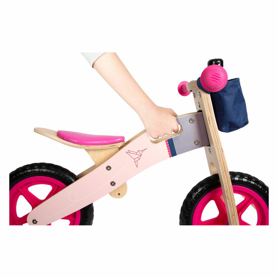 Small Foot - Houten Loopfiets Kolibrie Roze