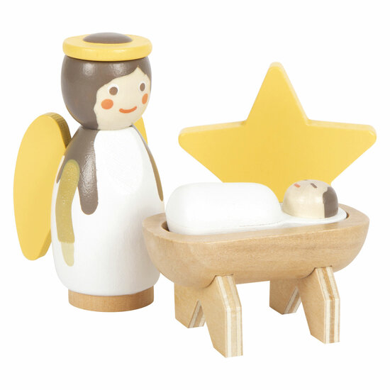 Small Foot - Houten Kerstkribbe Speelset